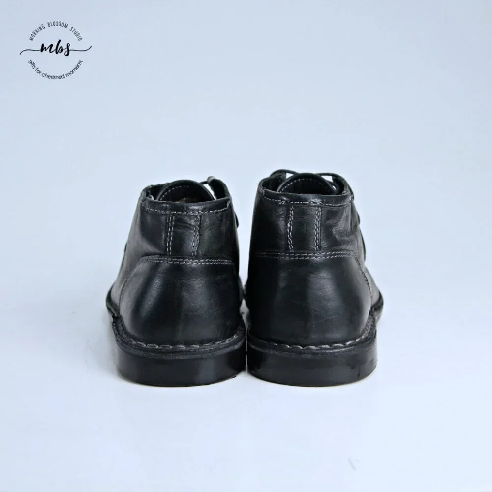 Steve Madden Handler Wallabee Boots‎ Black Men 8